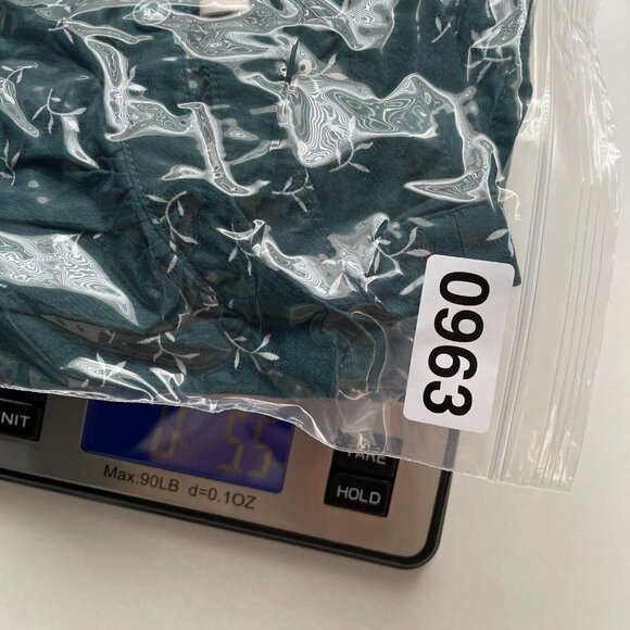 ANA Blouse Womens 2X Plus Green Floral Button Front Relaxed Balloon High Low Top - Picture 9 of 9